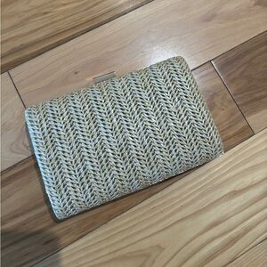 Woven Straw Clutch